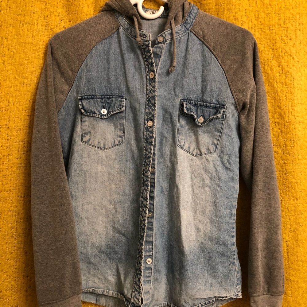 Denim button up